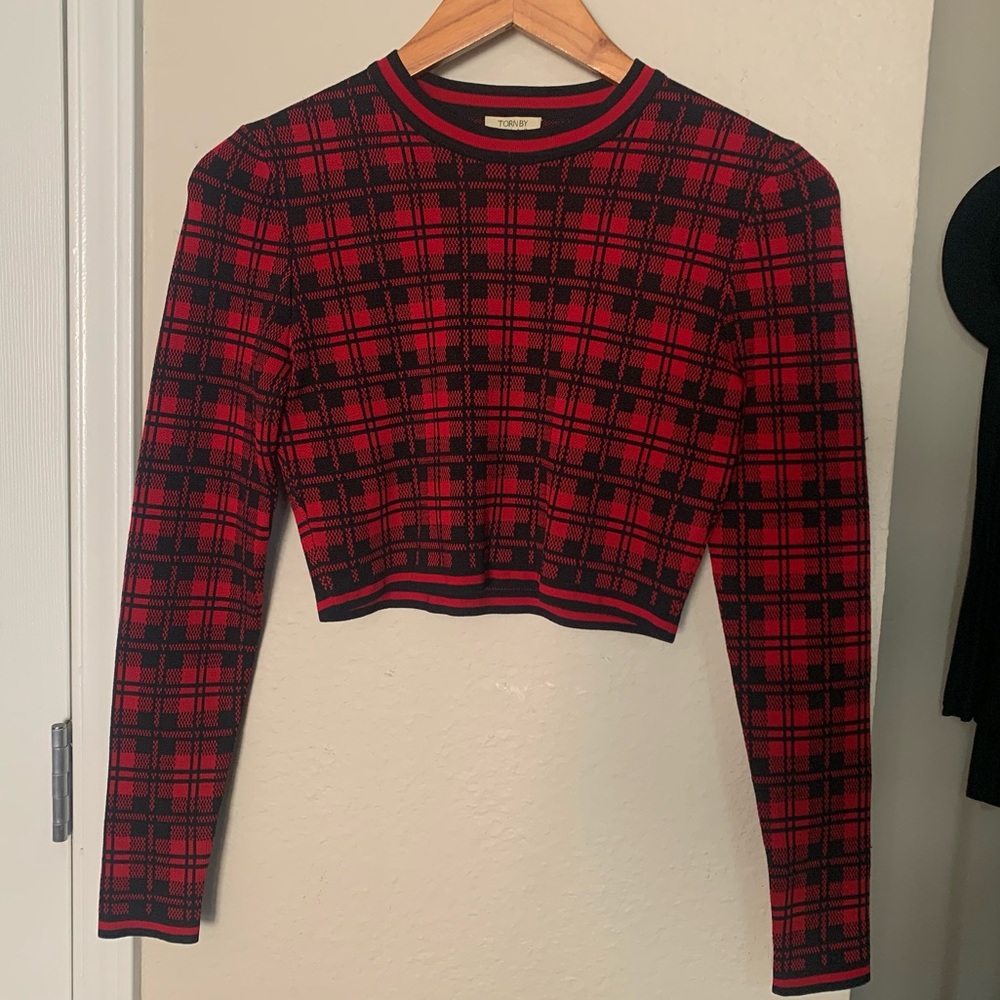 Plaid crop top